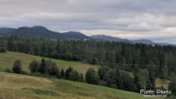 Widok na Tatry z ogródka U Gawlaka