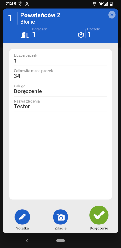 AutoMapa #lastmile Obsługa zleceń w aplikacji mobilnej