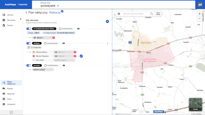 AutoMapa #lastmile Plan taktyczny