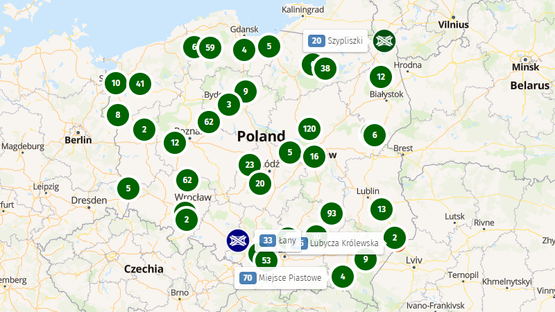 Major road interchanges in Poland