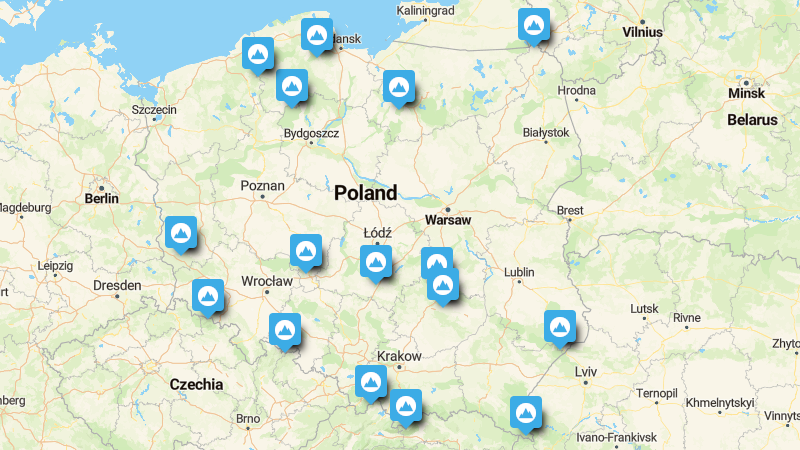 The Crown of Poland (the highest peaks and elevations)