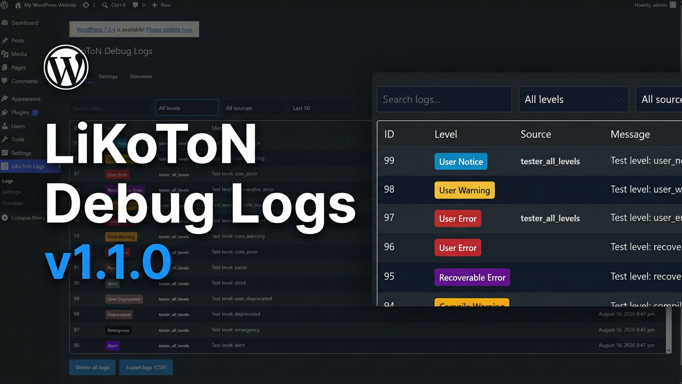 LiKoToN Debug Logs 1.1.0